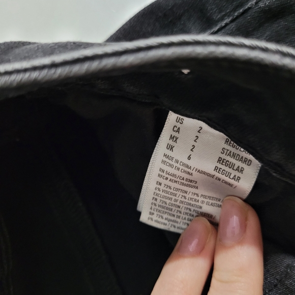 SOLD American Eagle Super Super Stretch Black Jeggings - Picture 4 of 6